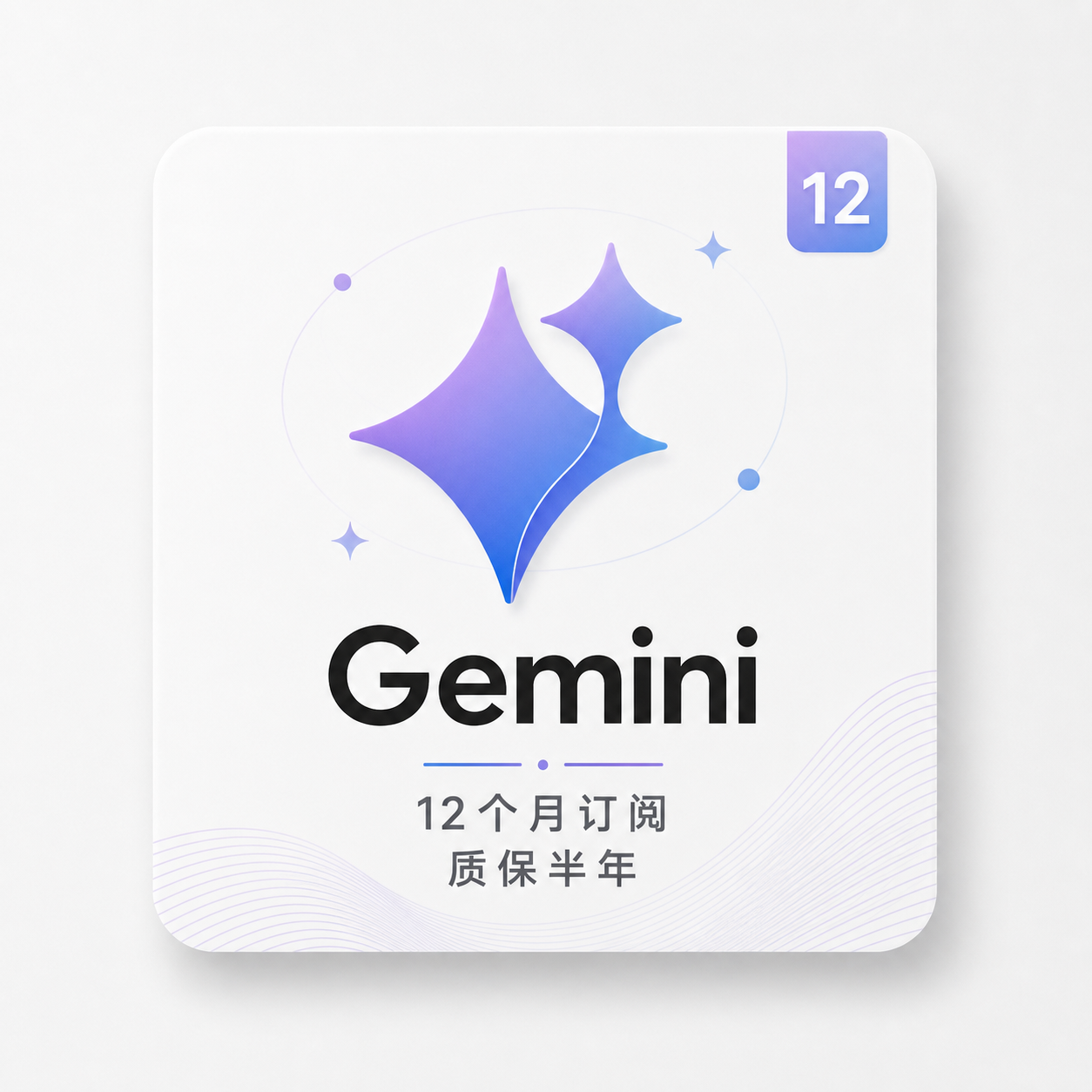 Gemini 会员 12个月订阅产品图